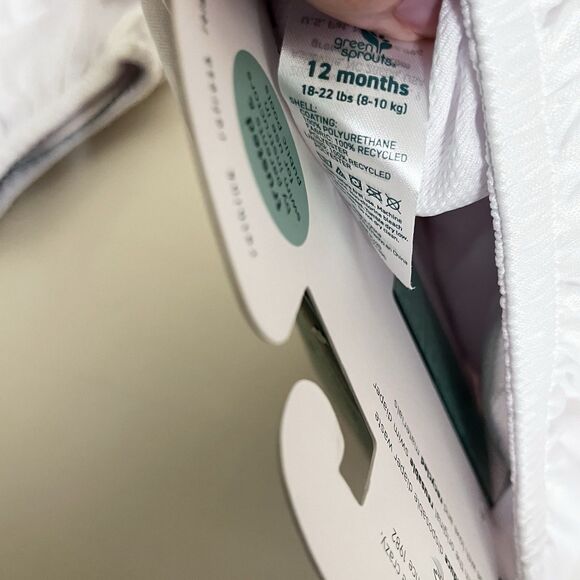 Green Sprouts Eco Pull-Up Reusable Swim Diapers Lot of 2 White SZ 12 Months NWT - Picture 9 of 9